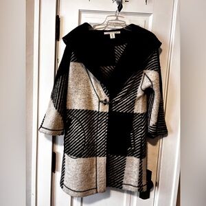 Partial wool short winter coat